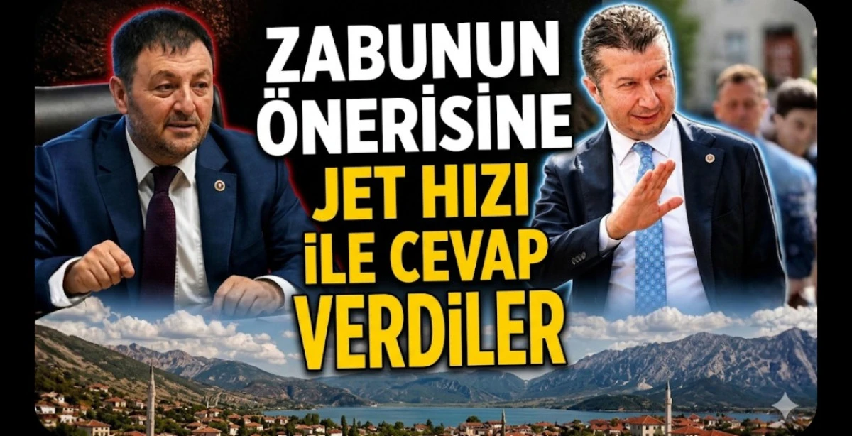 ZABUNUN &Ouml;NERİSİNE JET HIZI İLE CEVAP VERDİLER