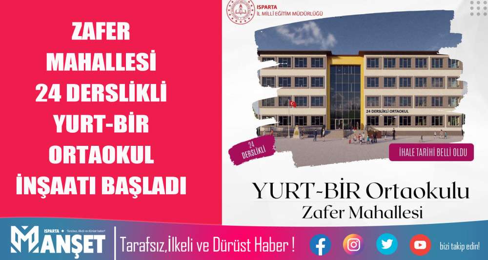 ZAFER MAHALLESİNE ORTAOKUL YAPILIYOR